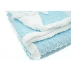 Rose Textiles Blankets & Quilts*Popcorn Sherpa Blanket - Grey