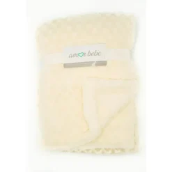 Rose Textiles Blankets & Quilts*Soft & Textured Baby Blankets,Ivory