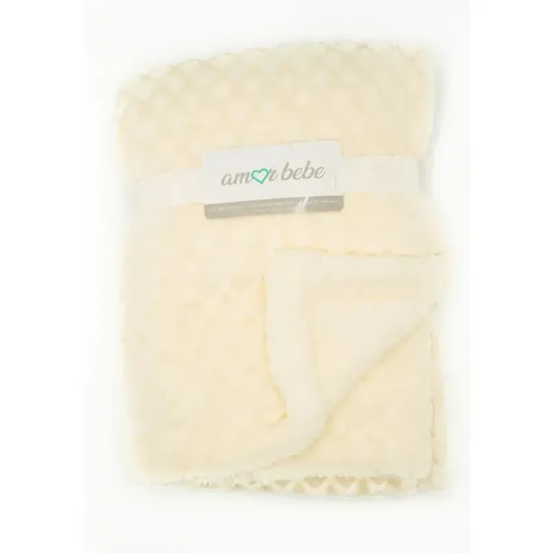 Rose Textiles Blankets & Quilts*Soft & Textured Baby Blankets,Ivory