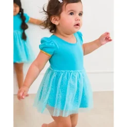 RuffleButts Dresses|Baby Dresses & Skirts*- Baby Girls Apple Princess Bow Twirl Romper Short Sleeve