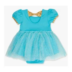 RuffleButts Dresses|Baby Dresses & Skirts*- Baby Girls Genie Princess Bow Twirl Romper Short Sleeve