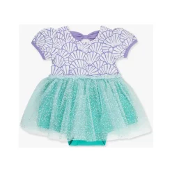 RuffleButts Dresses|Baby Dresses & Skirts*- Baby Girls Mermaid Princess Bow Twirl Romper