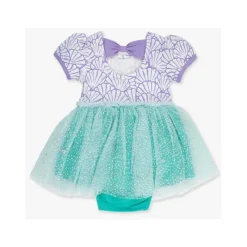 RuffleButts Dresses|Baby Dresses & Skirts*- Baby Girls Mermaid Princess Bow Twirl Romper