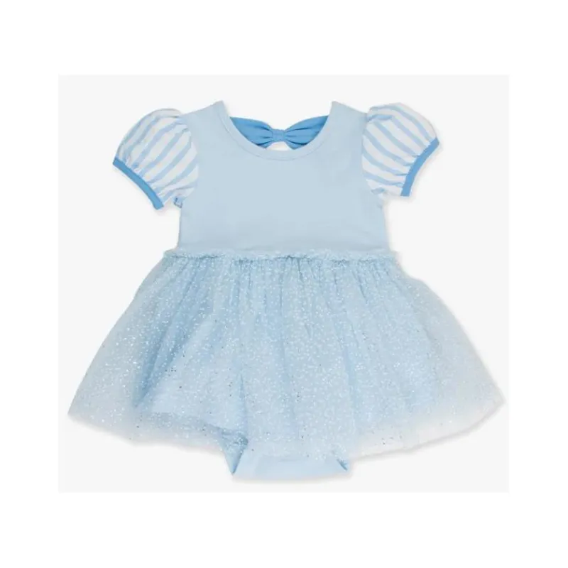 RuffleButts Dresses|Baby Dresses & Skirts*- Baby Girls Princess Bow Twirl Short Sleeve Romper