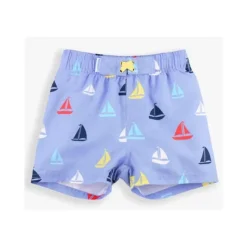 RuffleButts Baby Swimming Clothes*- Down By The Bay Swim Trunks