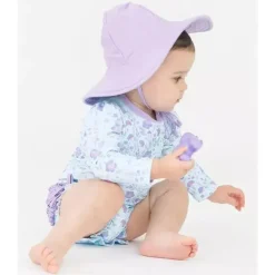 RuffleButts Baby Swimming Clothes*- Fairytale Garden Long Sleeve One Piece Rash Guard
