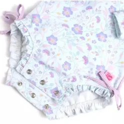 RuffleButts Baby Swimming Clothes*- Fairytale Garden Long Sleeve One Piece Rash Guard