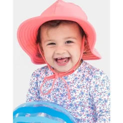 RuffleButts Baby Hats*- Kids Swim Hat, Bubblegum Pink
