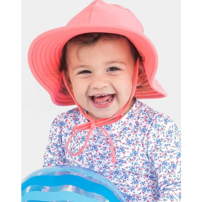 RuffleButts Baby Hats*- Kids Swim Hat, Bubblegum Pink