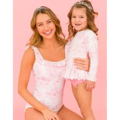 RuffleButts Pants & Shorts*- Women's Ruffle One Piece, Bubblegum Pink