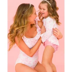 RuffleButts Pants & Shorts*- Women's Ruffle One Piece, Bubblegum Pink