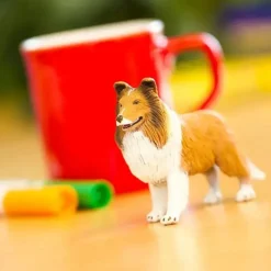 Safari Ltd Pretend Play*. - Collie Figurine, Lifelike 4 Dog Figure