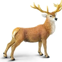 Safari Ltd Pretend Play*. - Red Deer Stag Figurine, Detailed 4.75 Figure