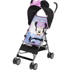 Safety 1st Mickey & Minnie|Single Strollers*- Disney Baby Character Umbrella Stroller, Eye-catching, Minnie Play All Day