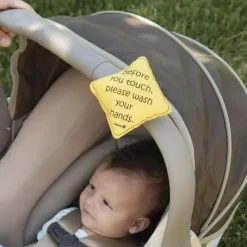 Safety 1st Car Seat Storage & Accessories*- No Germs On Board Sign 2Pk, Yellow
