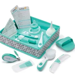 Safety 1st Oral & Nasal Care|Grooming*- Ready For Baby Dlx. Nursery Kit, Pyramid Aqua