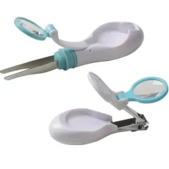 Safety 1st Grooming*Clear View Tweezers & Nail Clipper Set, Arctic
