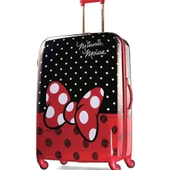 Samsonite Mickey & Minnie|Luggage & Accessories*- American Tourister Disney Hardside Luggage with Spinner Wheels, Black, Red, White, Minnie Mouse, 21-Inch