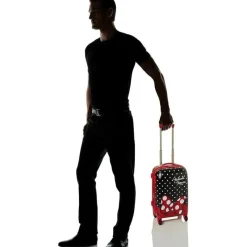 Samsonite Mickey & Minnie|Luggage & Accessories*- American Tourister Disney Hardside Luggage with Spinner Wheels, Black, Red, White, Minnie Mouse, 21-Inch