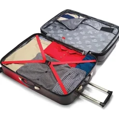 Samsonite Mickey & Minnie|Luggage & Accessories*- Disney Hardside Luggage with Spinner Wheels, Black/Red/Mickey Mouse Pants