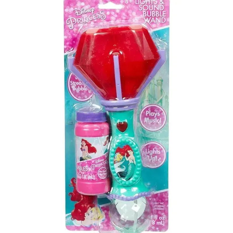 Sandy Ruben Water Toys*- Little Kids Disney Little Mermaid Lights and Sound Musical Bubble Wand