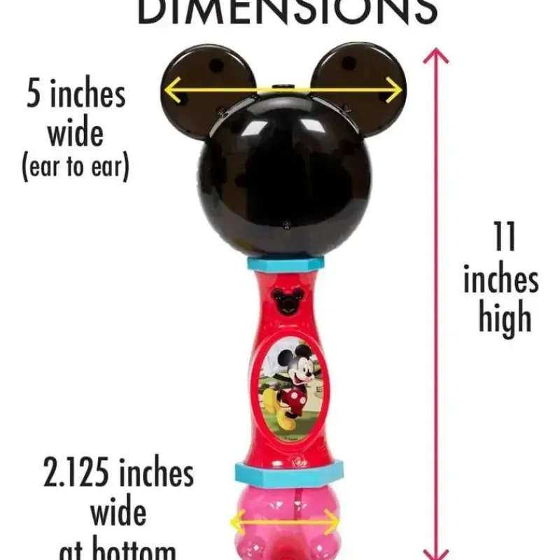 Sandy Ruben Mickey & Minnie|Water Toys*- Little Kids Disney Mickey Mouse Lights and Sound Musical Bubble Wand