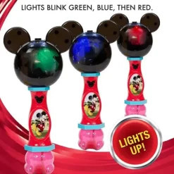 Sandy Ruben Mickey & Minnie|Water Toys*- Little Kids Disney Mickey Mouse Lights and Sound Musical Bubble Wand