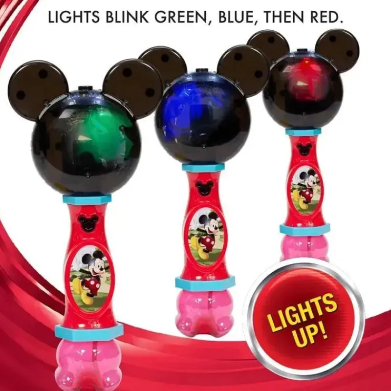 Sandy Ruben Mickey & Minnie|Water Toys*- Little Kids Disney Mickey Mouse Lights and Sound Musical Bubble Wand
