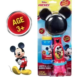 Sandy Ruben Mickey & Minnie|Water Toys*- Little Kids Disney Mickey Mouse Lights and Sound Musical Bubble Wand