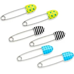 Sassy Cloth & Reusable Diapers*- 6Pk Decorative Diaper Pins