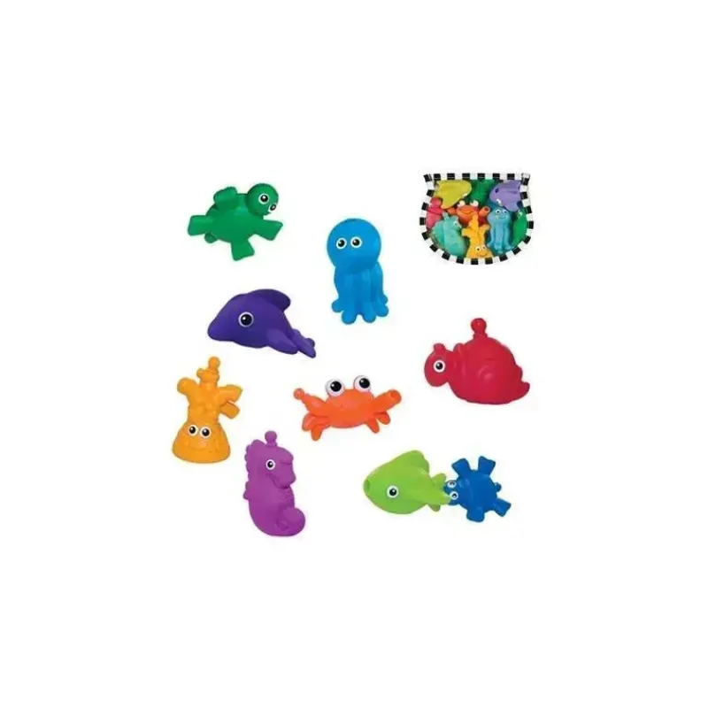 Sassy Bath Toys*Snap & Squirt Sea Creatures, 9-Pack