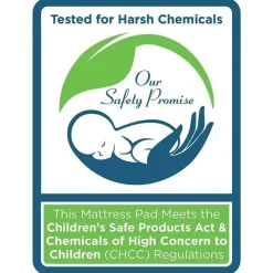 Sealy Mattresses, Pads & Covers*Cool Comfort Fitted Crib Mattress Pad/Protector Waterproof