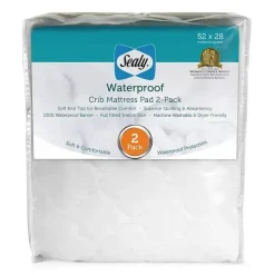 Sealy Mattresses, Pads & Covers*Waterproof Crib Mattress Pad 2 Pk