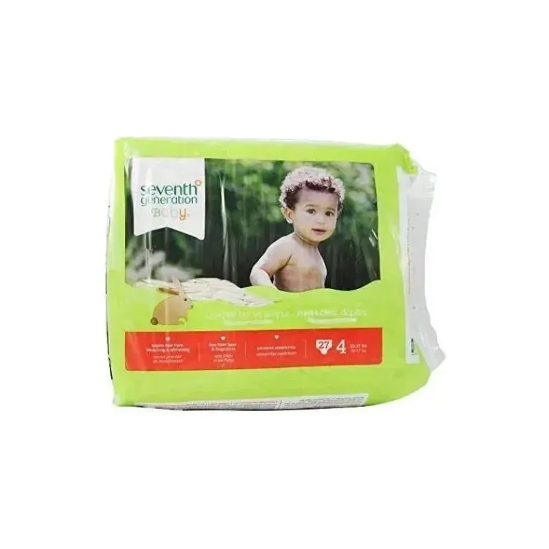 Seventh Generation Disposable Diapers*Baby Diapers, Free-And-Clear For Sensitive Skin, Original Unprinted, Size 4