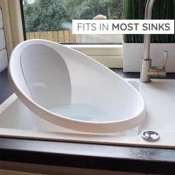 Shnuggle Bath Tubs & Seats*- Newborn Baby Bath With Plug, Pebble Grey
