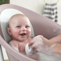 Shnuggle Bath Tubs & Seats*- Newborn Baby Bath With Plug, Blossom