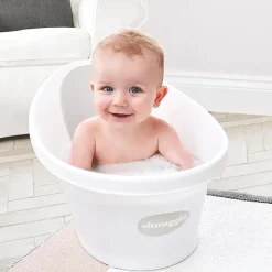 Shnuggle Bath Tubs & Seats*- Newborn Baby Bath With Plug, White