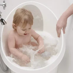 Shnuggle Bath Tubs & Seats*- Toddler Bath Tub, White & Grey