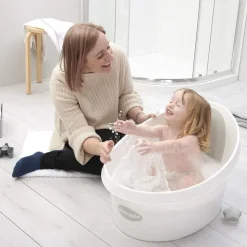 Shnuggle Bath Tubs & Seats*- Toddler Bath Tub, White & Grey