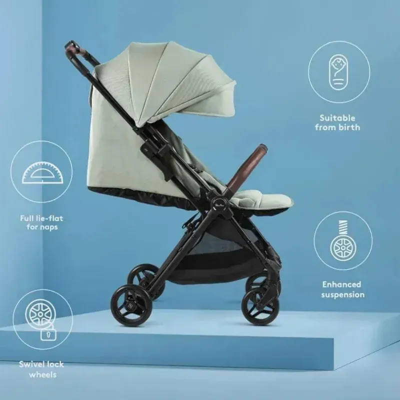 Silver Cross Lightweight Strollers*- Jet 5 Lightweight Stroller, Sage Green