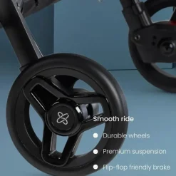 Silver Cross Double Strollers*- Jet Lightweight Double Stroller Black