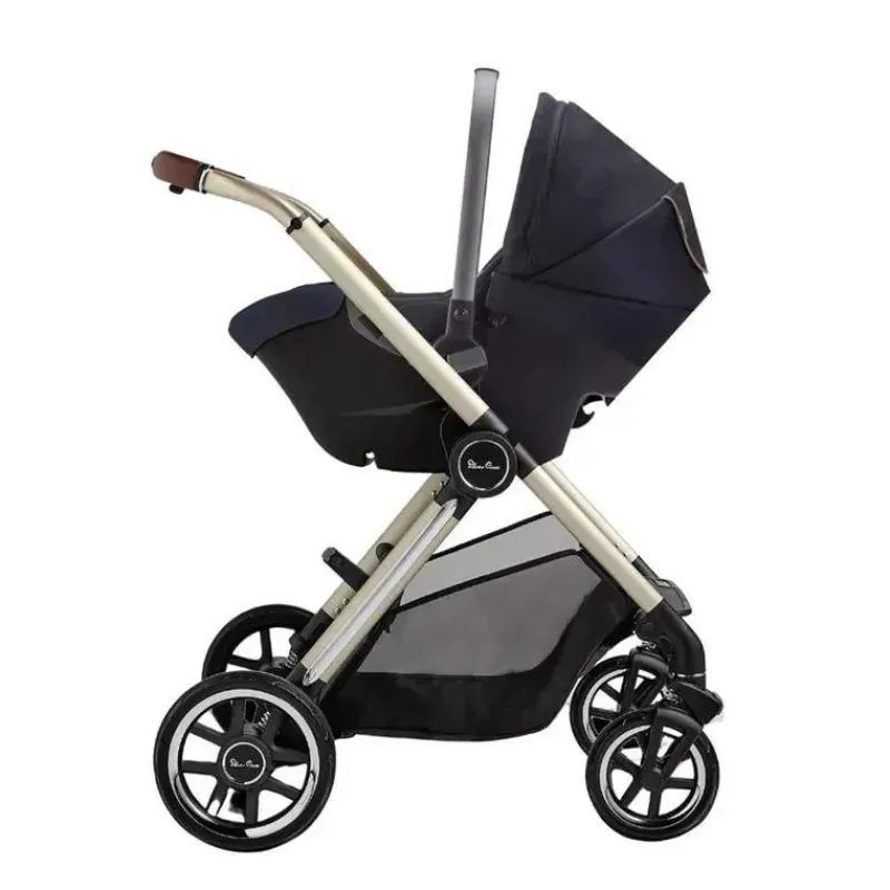 Silver Cross Top Strollers|Single Strollers*- Reef 2 Single Stroller + Folding Bassinet, Stone