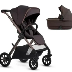 Silver Cross Top Strollers|Single Strollers*- Reef 2 Stroller + Folding Bassinet, Ganache