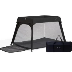Silver Cross Playards*- Sleep & Go Travel Crib, Carbon (Sustainable)