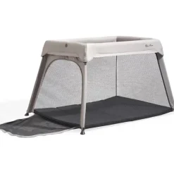 Silver Cross Playards*- Sleep & Go Travel Crib, Stone (Sustainable)