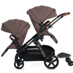 Silver Cross Top Strollers|Double Strollers*- Wave 3 Complete Stroller (Seat, Bassinet, & Tandem Seat), Caramel