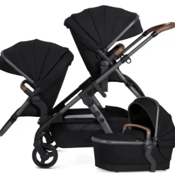 Silver Cross Top Strollers|Double Strollers*- Wave 3 Complete Stroller (Seat, Bassinet, & Tandem Seat), Licorice