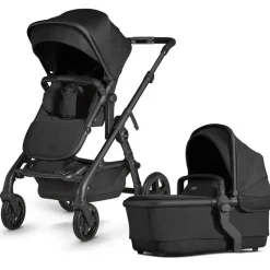 Silver Cross Top Strollers|Double Strollers*- Wave Single-to-Double Stroller, Onyx