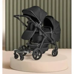 Silver Cross Top Strollers|Double Strollers*- Wave Single-to-Double Stroller, Onyx