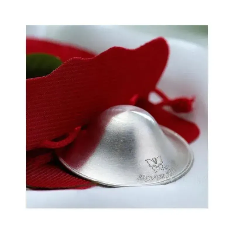 MacroBaby Nipple Protector*Silveranna® 925 Silver Nipple Shields - L (With Case)